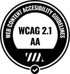 Logotipo de WCAG 2.1 AA
